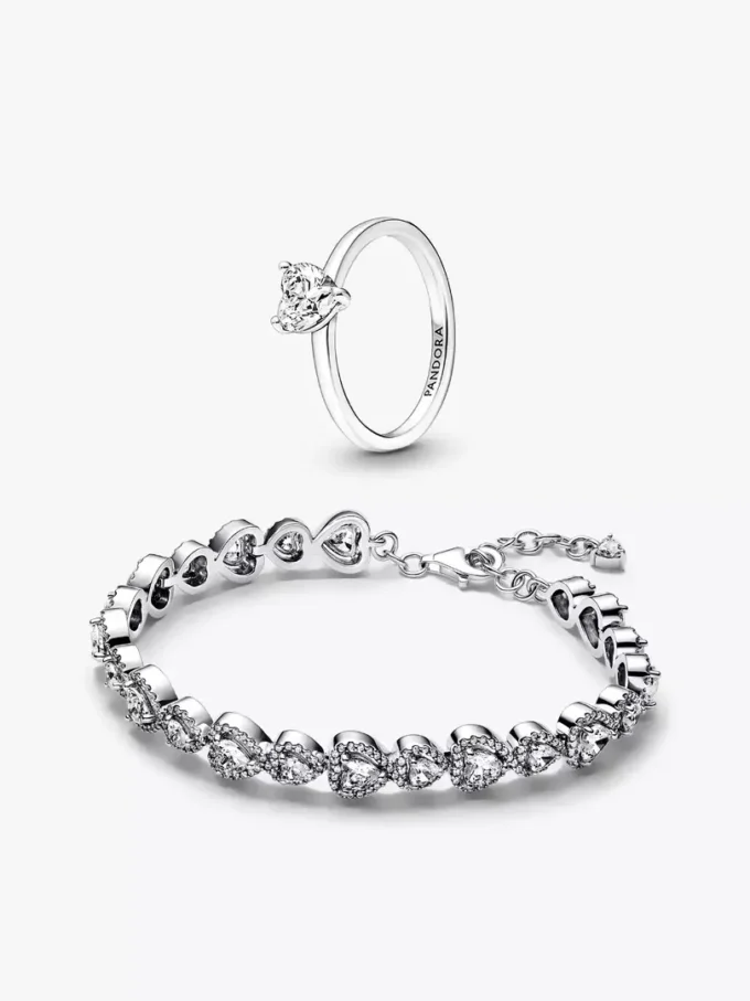 Halo Hearts Schmuckset, 2er-Set