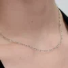 Halskette „Linked Hearts“ aus Sterlingsilber Halskette „Linked Hearts“ aus Sterlingsilber