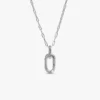 Halskette mit aufklappbarem Gliederanhänger aus Sterlingsilber Halskette mit aufklappbarem Gliederanhänger aus Sterlingsilber