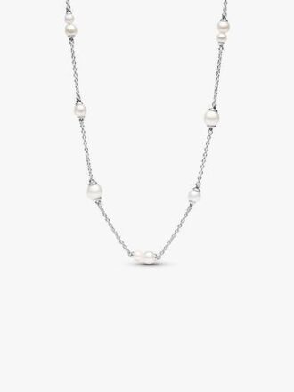 Halskette mit behandelten Süßwasser-Zuchtperlen – Sterlingsilber