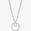 Halskette mit behandelten Süßwasser-Zuchtperlen und Pavé-Collier – Sterlingsilber Halskette mit behandelten Süßwasser-Zuchtperlen und Pavé-Collier – Sterlingsilber