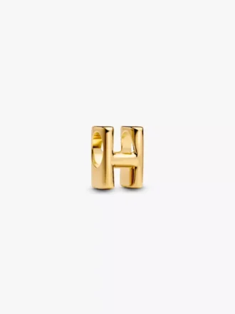 Buchstabe H Alphabet-Charm, 14 Karat vergoldet