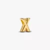 Buchstabe X Alphabet-Charm, 14 Karat vergoldet