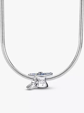 Halskette mit Charms in Form von Abschlusskappen, 2er-Set