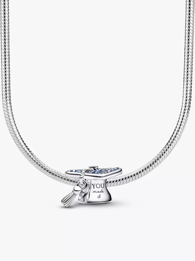 Halskette mit Charms in Form von Abschlusskappen, 2er-Set Halskette mit Charms in Form von Abschlusskappen, 2er-Set