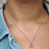 Halskette mit „Family Always Encircled“-Anhänger aus Sterlingsilber Halskette mit „Family Always Encircled“-Anhänger aus Sterlingsilber