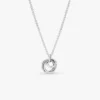 Halskette mit „Family Always Encircled“-Anhänger aus Sterlingsilber Halskette mit „Family Always Encircled“-Anhänger aus Sterlingsilber