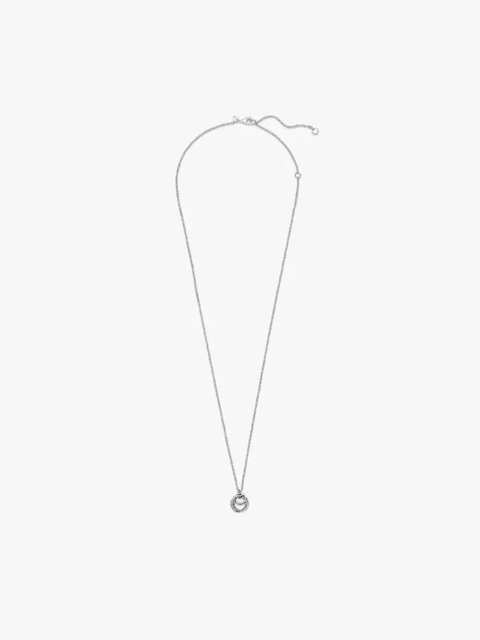 Halskette mit „Family Always Encircled“-Anhänger aus Sterlingsilber Halskette mit „Family Always Encircled“-Anhänger aus Sterlingsilber