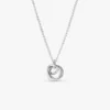Halskette mit „Family Always Encircled“-Anhänger aus Sterlingsilber Halskette mit „Family Always Encircled“-Anhänger aus Sterlingsilber