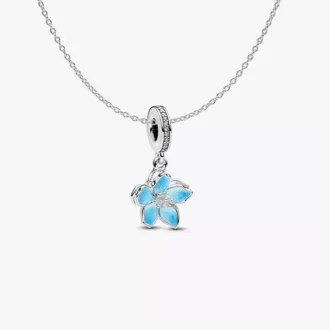 Halskette mit Kirschblüten-Charm, 2er-Set