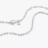 Halskette mit länglichen Gliedern aus Sterlingsilber Halskette mit länglichen Gliedern aus Sterlingsilber