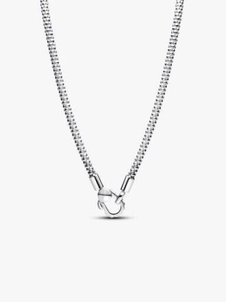 Halskette mit Nietenverschluss – Sterlingsilber