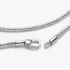 Halskette mit Nietenverschluss und Kette aus Sterlingsilber Halskette mit Nietenverschluss und Kette aus Sterlingsilber