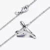 Halskette mit organisch geformtem Herzanhänger aus Sterlingsilber Halskette mit organisch geformtem Herzanhänger aus Sterlingsilber