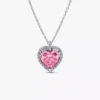 Set aus zwei rosa Herz-Halsketten Set aus zwei rosa Herz-Halsketten