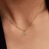 Halskette mit Schmetterlingsanhänger, 14 Karat vergoldet Halskette mit Schmetterlingsanhänger, 14 Karat vergoldet