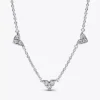 Halskette und Ohrring-Set mit dreifachem Herz-Anhänger, 2er-Set Halskette und Ohrring-Set mit dreifachem Herz-Anhänger, 2er-Set