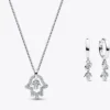 Hamsa-Halskette und Ohrringe, 2er-Set Hamsa-Halskette und Ohrringe, 2er-Set
