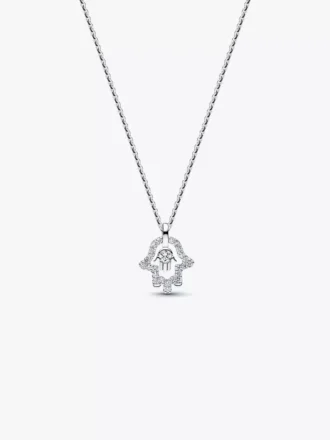 Hamsa-Halskette und Ohrringe, 2er-Set