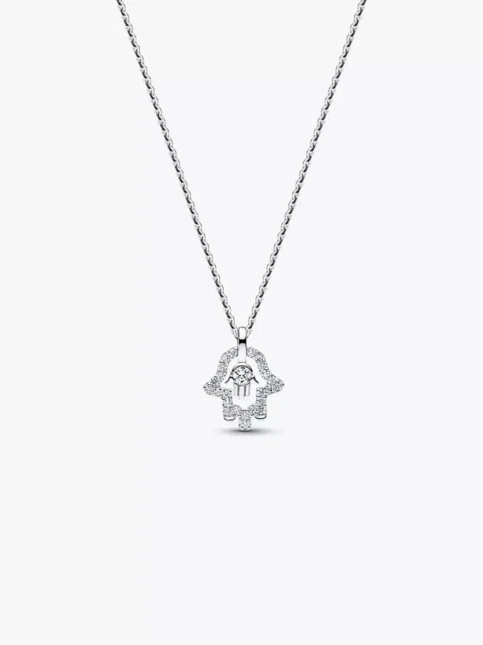 Hamsa-Halskette und Ohrringe, 2er-Set Hamsa-Halskette und Ohrringe, 2er-Set