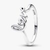 Handwritten Love Ring – Sterlingsilber