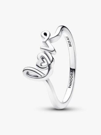 Handwritten Love Ring – Sterlingsilber