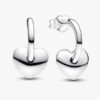Heart Open Hoop Ohrringe – Sterlingsilber