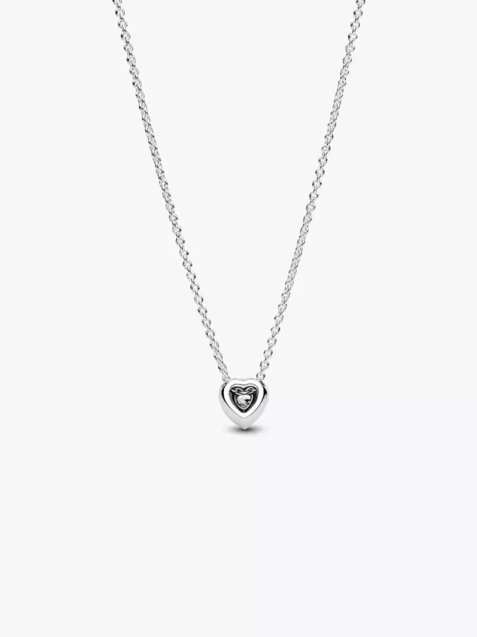 Herz-Halskette aus Sterlingsilber
