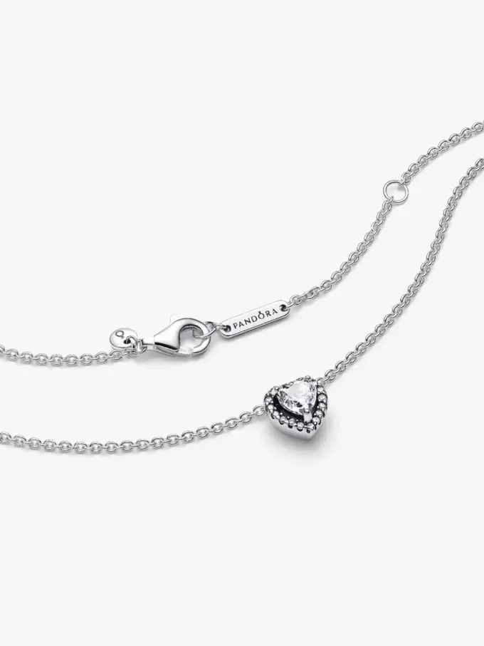 Herz-Halskette aus Sterlingsilber
