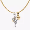 Herz-Mini-Dangle Charm-Halskette, 3er-Set Herz-Mini-Dangle Charm-Halskette, 3er-Set