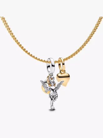 Herz-Mini-Dangle Charm-Halskette, 3er-Set