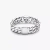 Herz-Ring mit kubanischer Kette aus Sterlingsilber Herz-Ring mit kubanischer Kette aus Sterlingsilber