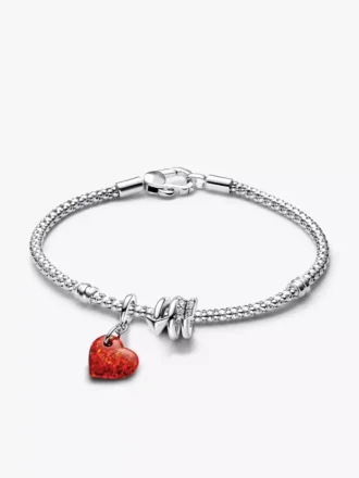 Herz- und Pfeil-Charm-Armband-Set, 3er-Set Herz- und Pfeil-Charm-Armband-Set, 3er-Set