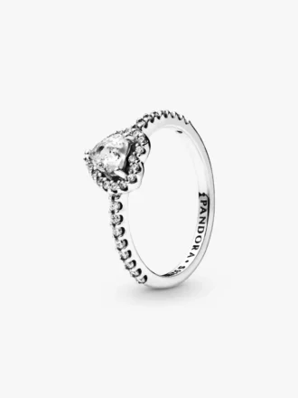 Herzring aus Sterlingsilber
