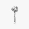 Herzring aus Sterlingsilber