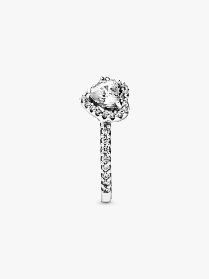 Herzring aus Sterlingsilber