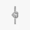 Herzring aus Sterlingsilber
