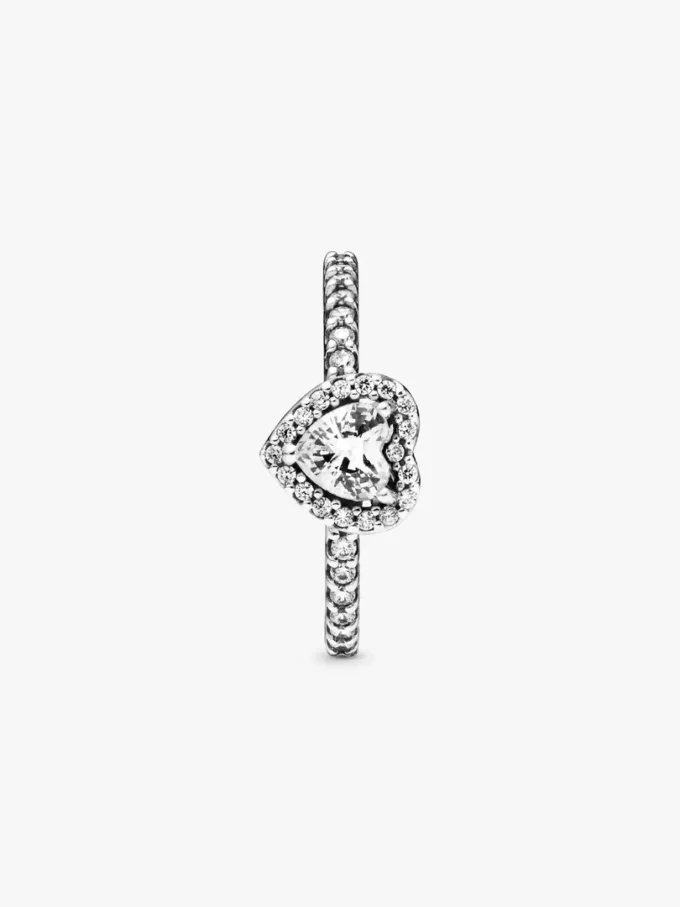 Herzring aus Sterlingsilber