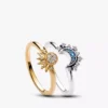 Himmlische, funkelnde Sonnen- und Mond-Ringe, 2er-Set Himmlische, funkelnde Sonnen- und Mond-Ringe, 2er-Set