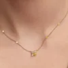 Honigbienen-Anhänger-Halskette, 14-karätig vergoldet Honigbienen-Anhänger-Halskette, 14-karätig vergoldet