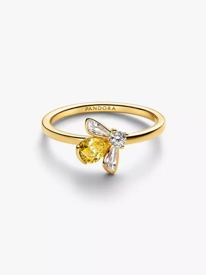 Honigbienenring, 14 Karat vergoldet Honigbienenring, 14 Karat vergoldet