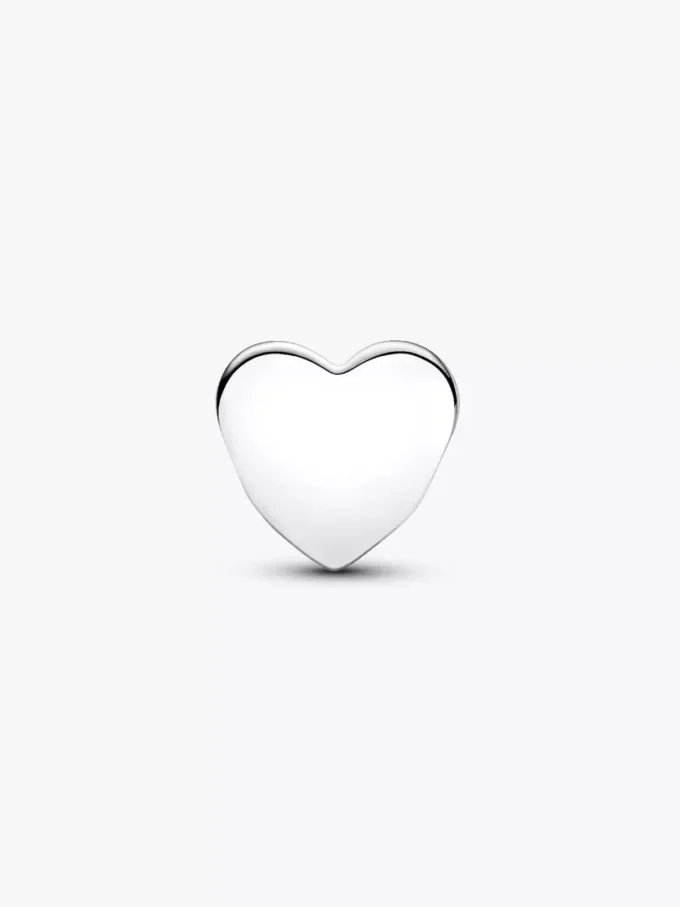 „Hope Heart“-Charm aus Sterlingsilber mit rosa Emaille „Hope Heart“-Charm aus Sterlingsilber mit rosa Emaille