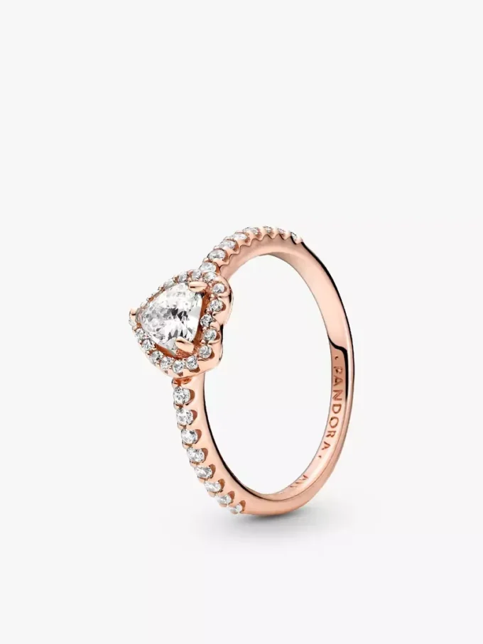 Verspieltes „Love Elevated Heart Wishbone Ring“-Sets, 2er-Set Verspieltes „Love Elevated Heart Wishbone Ring“-Sets, 2er-Set