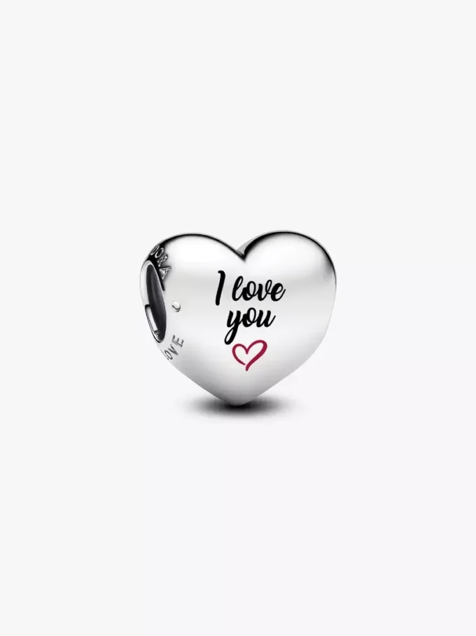 „I love you“-Charm aus Sterlingsilber „I love you“-Charm aus Sterlingsilber