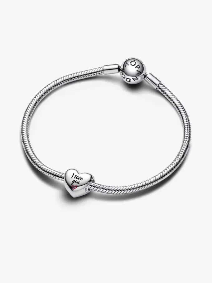 „I love you“-Charm aus Sterlingsilber „I love you“-Charm aus Sterlingsilber