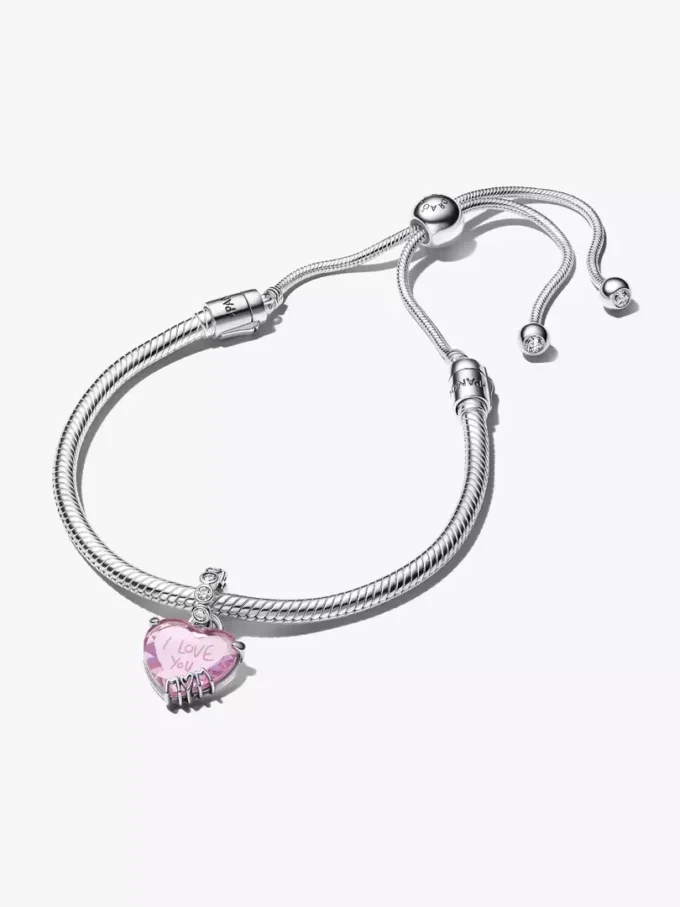 „I love you mom“-Armbänder-Geschenkset aus Sterlingsilber „I love you mom“-Armbänder-Geschenkset aus Sterlingsilber