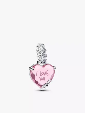 „I love you mom“-Charm-Armband, 2er-Set