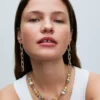 Pandora ME rechteckiges, aufklappbares Glied, 14 Karat vergoldet