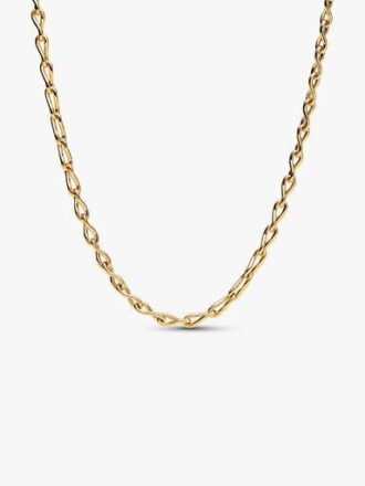 Infinity Chain Halskette – 14 Karat vergoldet