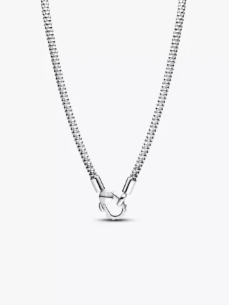 Halskette mit Nietenverschluss und Kette aus Sterlingsilber